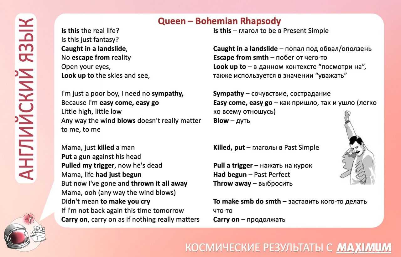 Bohemian rhapsody - факты о песне. queen (куин), текст песни.