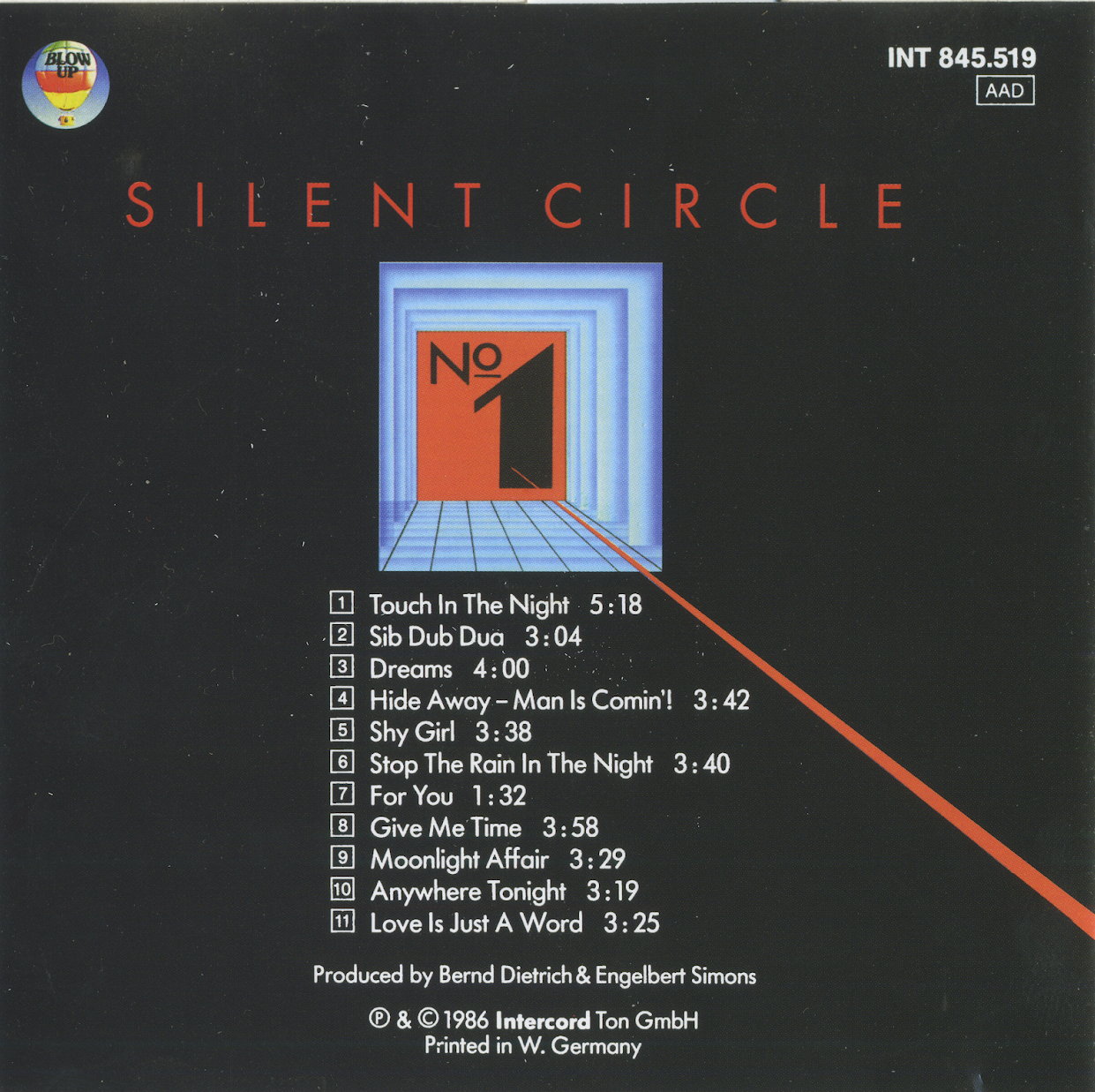 Песня silent circle touch in the night. Silent circle 1986. Silent circle no. 1. Silent circle n1 1986 CD. Silent circle 1986 no.1 обложка альбома.